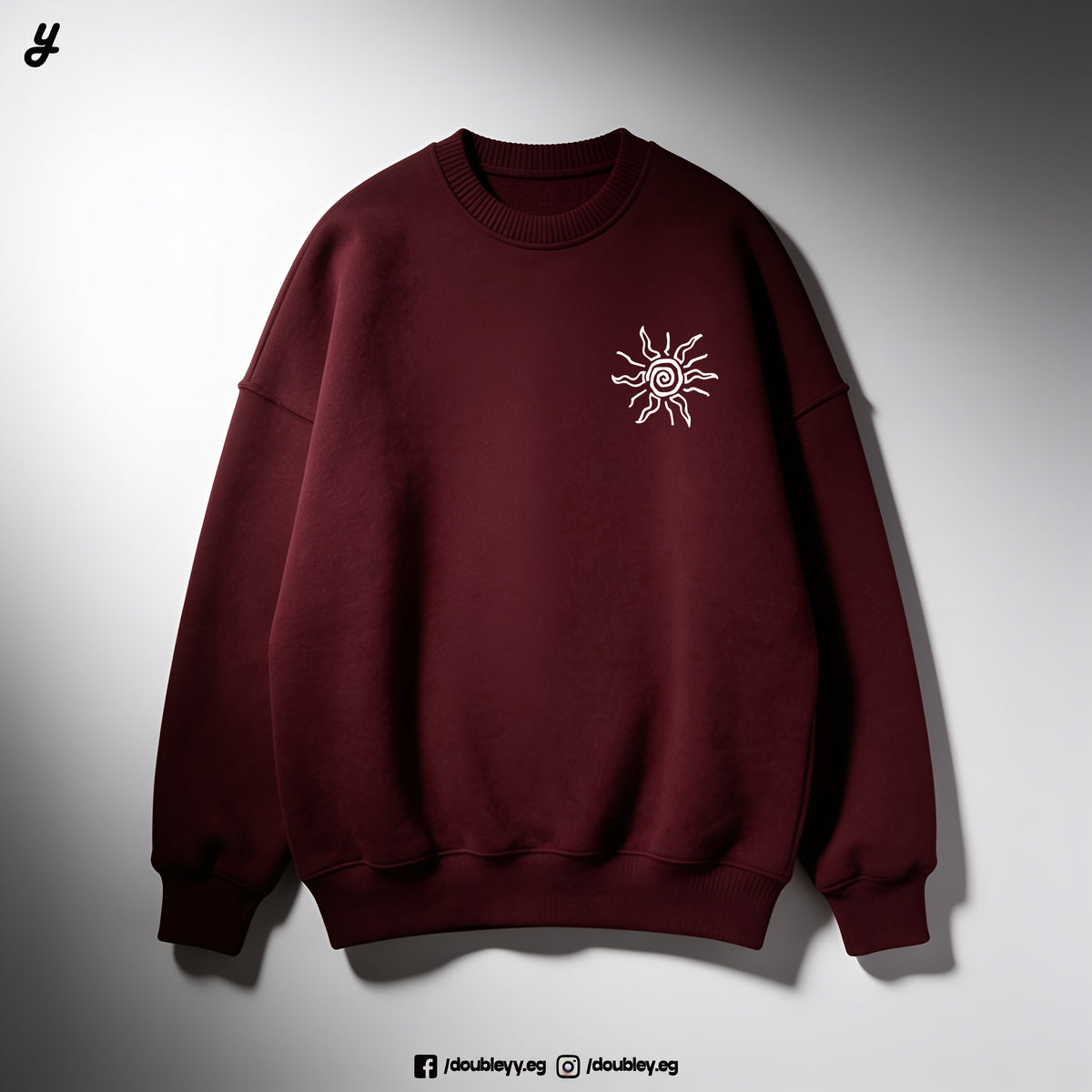 Spiral Sun Premium Oversized Crewneck