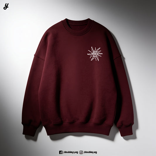 Spiral Sun Premium Oversized Crewneck
