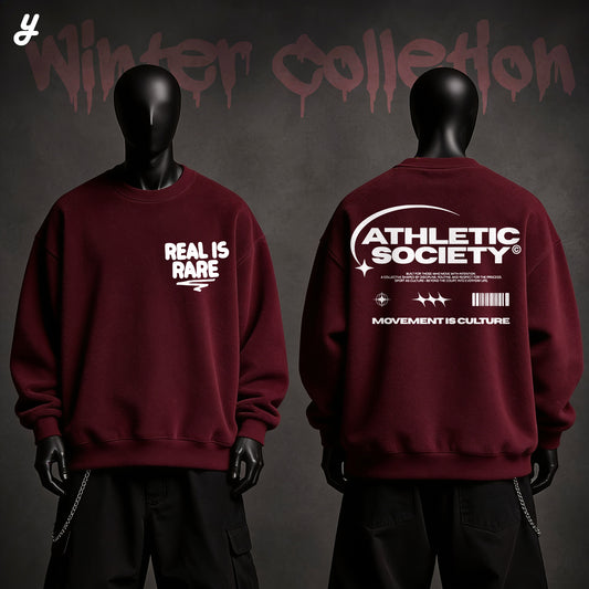 Real is Rare' Premium Oversized Crewneck