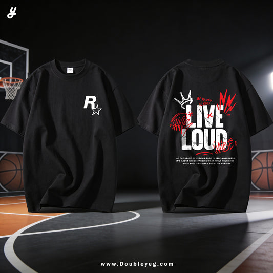 LIVE LOUD OVERSIZED T-SHIRT