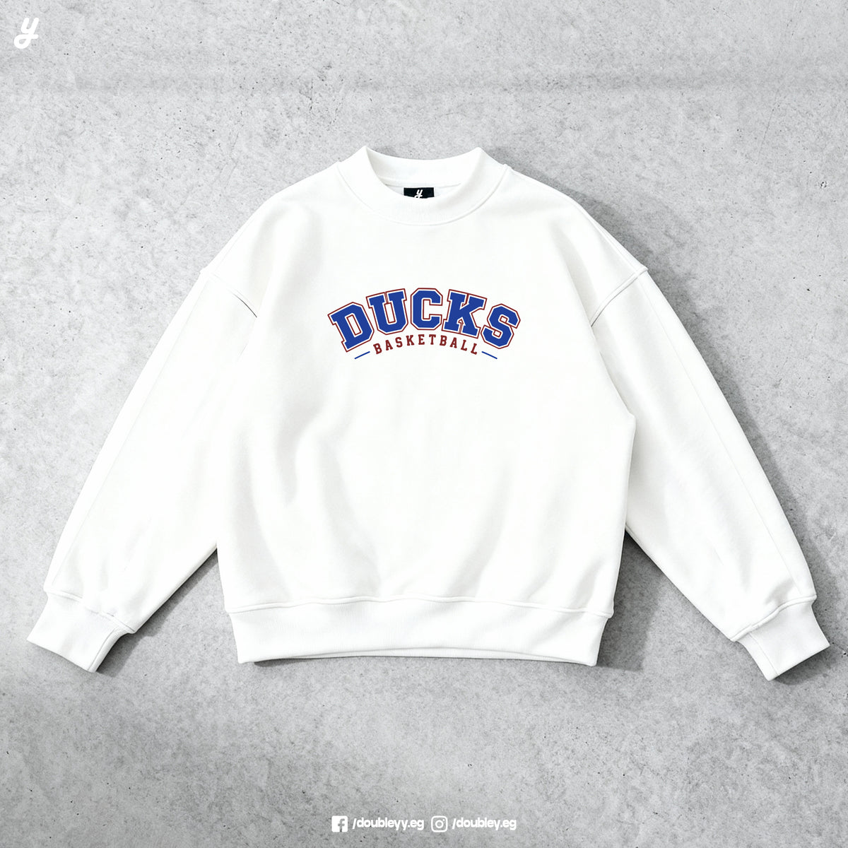 "DUCKS BASKETBALL" Premium Oversized Crewneck