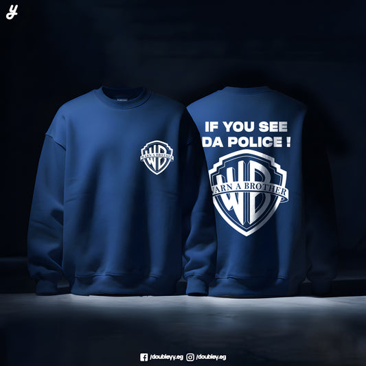 "Warn A brother" Premium Oversized Crewneck