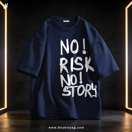 NAVY NORISK OVERSIZED T-SHIRT