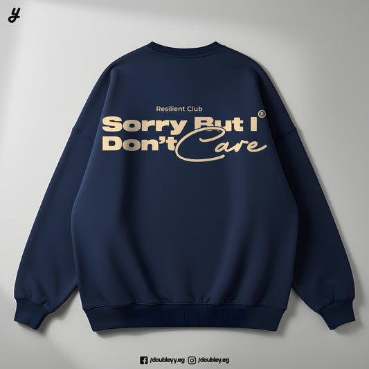 "I Don't Care" Premium Oversized Crewneck