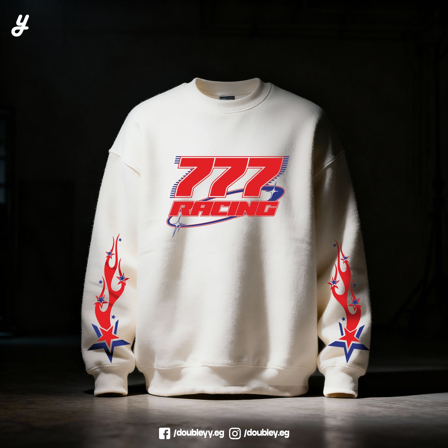 "777" Oversized 100% Premium Cotton Crewneck